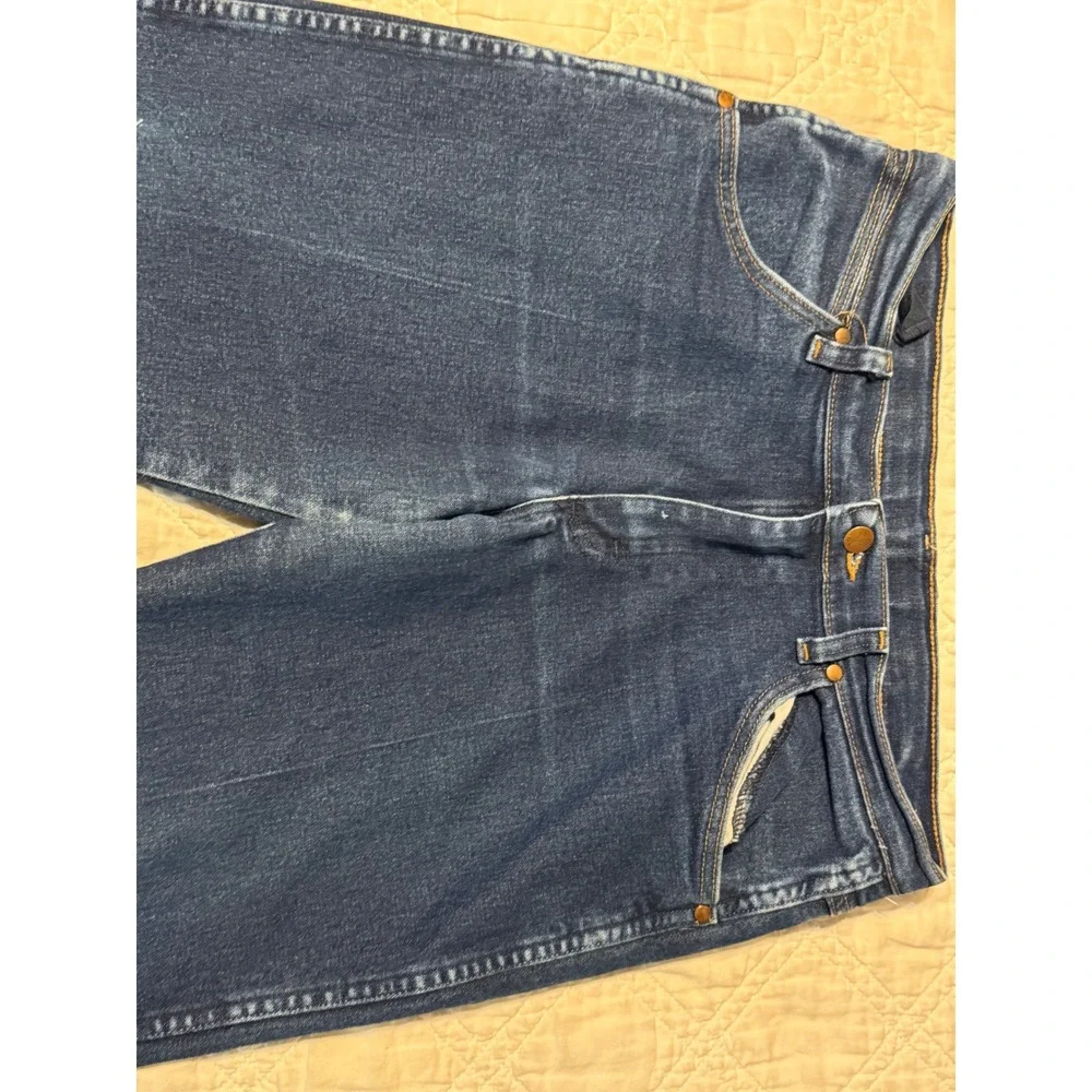 Wrangler Cowboy Cut Jeans Boys 16 Husky Blue Denim Straight Leg Pants
